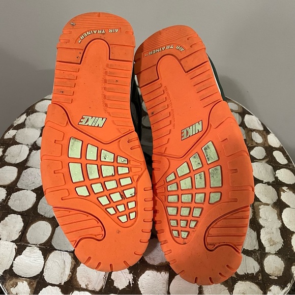 Nike Air Trainer 3 Youth Size 5Y Fir Orange Forest Green Retro Sneakers - Picture 6 of 6